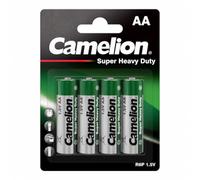 Camelion Piles AA LR6 Zinc-carbone 1,5V Super Heavy Duty Blister 4 pièces
