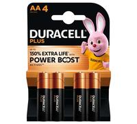 4 Piles Alcalines AA / LR6 Duracell Plus