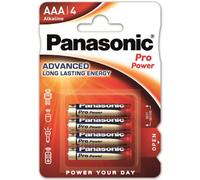 4 Piles Alcalines AAA / LR03 Panasonic Pro Power
