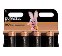 4 Piles Alcalines C / LR14 Duracell Plus