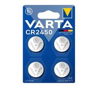 4 Piles CR2450 Varta Bouton Lithium 3V