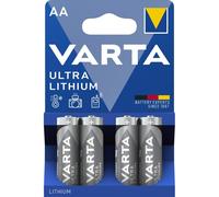4 Piles Lithium AA / LR6 Varta Ultra Lithium