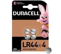 4 Piles LR44 / A76 / V13GA Duracell Alcaline 1,5V