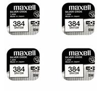 4 Piles Maxell 384 SR41SW Silver Oxide 1,55v