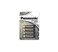 4 piles PANASONIC LR6 (ou AA) 1,5 Volts