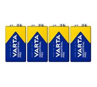 4 piles R9V R-9 6LR61 9V R-9 alcalines Varta Industrial Pro