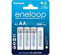 4 Piles Rechargeables AA / HR6 2000mAh Panasonic Eneloop BK-3MCDE