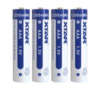 4 Piles Rechargeables AAA / HR03 1200mWh 800mAh Xtar Li-ion 1.5V
