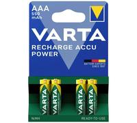4 Piles Rechargeables AAA / HR03 550mAh Varta Accu Power