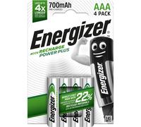 4 Piles Rechargeables AAA / HR03 700mAh Energizer Power Plus