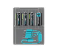 4 Piles Rechargeables USB-C CR123A 900mAh PaleBlue Voyager Lithium Ion 3V