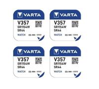 4 piles Varta 357 SR44W -