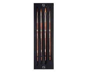 4 pinceaux - Rond - Traceur - Plat - Aquarelle - Isabey - Isaqua - Fibres synthétiques