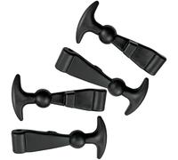 4 pinces en caoutchouc élastiques en T pour boîtes à outils | Caoutchouc souple, anti-vibrations, rétention, cache-moteur pour véhicules automobiles, boîtes à outils