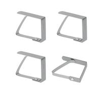 Lot de 4 pinces nappe en inox