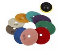 4 Pouces Tampon de Polissage Diamanté en Résine 10 Pièces Humide | Polissage Humide et Sec, Finition Miroir, Adapté au Granite, Disque Abrasif pour Surfaceuse