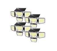 Lumisky Spots solaires FAIRVIEW - 700 lm, LED blanc, 4 têtes, détecteur de mouvement - Lot de 4