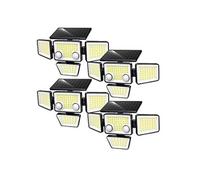 Lumisky Spots solaires FAIRVIEW - 700 lm, LED blanc, 4 têtes, détecteur de mouvement - Lot de 4