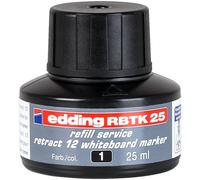 Recharge RBTK 25 pour marqueur effaçable Edding 12 pointe ogive 1,5 à 3 mm - noir