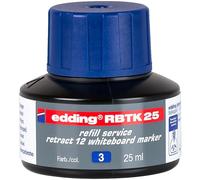 Recharge RBTK 25 pour marqueur effaçable Edding 12 pointe ogive 1,5 à 3 mm - bleu