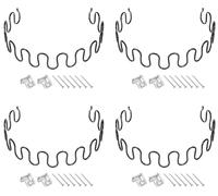 4 ressorts de rechange pour meubles rembourrés, dimensions 550 x 48 x 4 mm, avec attaches