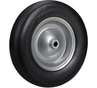 Relaxdays 4xRoue de brouette 4.80 4.00-8 gris/noir