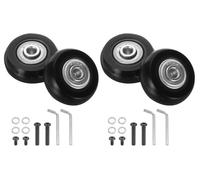 4 roues de valise de rechange - roulettes universelles en caoutchouc avec accessoires