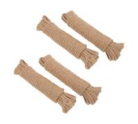 4 Rouleaux Corde de Jute Tissée à Main pour Manche de Hache, 10 | Ficelle Naturelle Vintage, Prise Ergonomique Antidérapante, Usage Bricolage et Extérieur