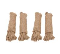 4 Rouleaux Corde de Jute Vintage pour Manche de Hache, 4 | Ficelle Naturelle Tressée à Main, Antidérapante et Décorative, pour Bricolage et Décoration de Fête