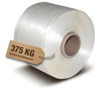 4 rouleaux de ruban de cerclage de 13 mm de large, 500 m de long chacun, résistance à la déchirure 375 kg pour noyau de presse 60 mm
