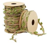 4 Rouleaux De Ruban En Toile De Jute Pour Décorations De Fête D'anniversaire, Safari Dans La Jungle, Couronne De Rotin En Jute De 9,7 M Pour Guirlande, Baby Shower, Salle De Classe