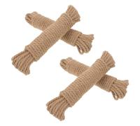 4 Rouleaux Ficelle de Jute Naturelle pour Manche de Hache, 10m | Corde Décorative Vintage, Prise Antidérapante, Usage Quotidien du Bois, Quatre Rouleaux pour Travaux Créatifs
