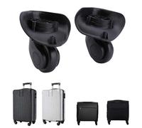 4 roulettes de valise, roues de rechange pour valises souples, pivotantes à 360 degrés, roues en PVC silencieuses