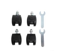 4 Roulettes pour Radiateur à Bain d'Huile pour midea pour pioneer 40x30mm avec - Castors Omnidirectionnels pour en Plastique pour robuste pour Chauffage Mobile(With brake)