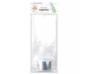 4 Sachets transparents confiseries Scrapcooking