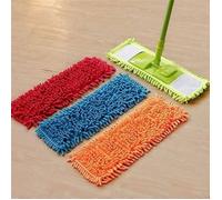 4 serpillères de nettoyage en microfibre, 40 x 12 cm extensibles en microfibre, têtes de balai à poussière pour sol plat, pour