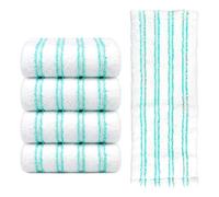 4 Serpillières Microfibre pour Leifheit Profi XL Micro Duo/Cotton Plus | Réchamps Lavables pour Balai à Plat, Haute Absorption & Anti-taches, Pour Tous Sols Durs