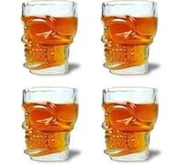 4 shooters en verre tête de mort Multi G