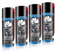 4 sprays détecteurs de fuites de gaz, 300 ml – non inflammables, pour chaudières et compteurs de gaz
