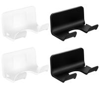 4 supports muraux pour sèche-cheveux, sans perçage, avec système d'adhésion