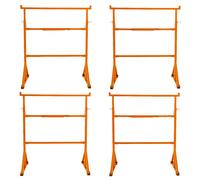 4 Supports Tréteaux de Maçon en Acier Table Établi de Travail Hauteur Réglable