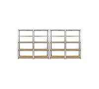 Monster Racking - Rayonnage 4 x Galwix pour charges lourdes, rayonnage de stockage, rayonnage de garage, rayonnage en acier, rayonnage industriel, rayonnage d'atelier, rayonnage à emboîter, rayonnage