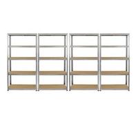 Monster Racking - Rayonnage 4 x Galwix pour charges lourdes, rayonnage de stockage, rayonnage de garage, rayonnage en acier, rayonnage industriel, rayonnage d'atelier, rayonnage à emboîter, rayonnage