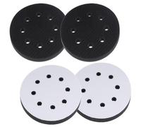 4 tampons d'interface en mousse souple, 8 trous, 125 mm, pour polissage