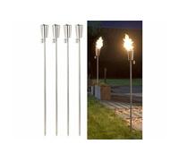 : 4 torches de jardin en acier inoxydable Amor - 280 ml