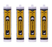 4 tubes d'Innotec Easy Seal XS Anthracite - Mastic silicone haut de gamme - Silicone sanitaire - Mastic pour l'intérieur et l'extérieur - Silicone pour l'étanchéité et le jointoiement