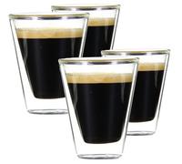 4 Verres Double Paroi Caffeino 8.5 ormioli Rocco