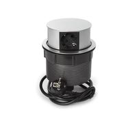 4-way Pop-up Desktop Socket - Schuko