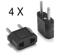 4 X Adaptateur Secteur US Chine Vers Prise électrique EU France Europe voyage USA