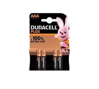 4 x Duracell AAA Plus (1 blister de 4 batteries) 4 piles mini stylet (LR03/MN2400)